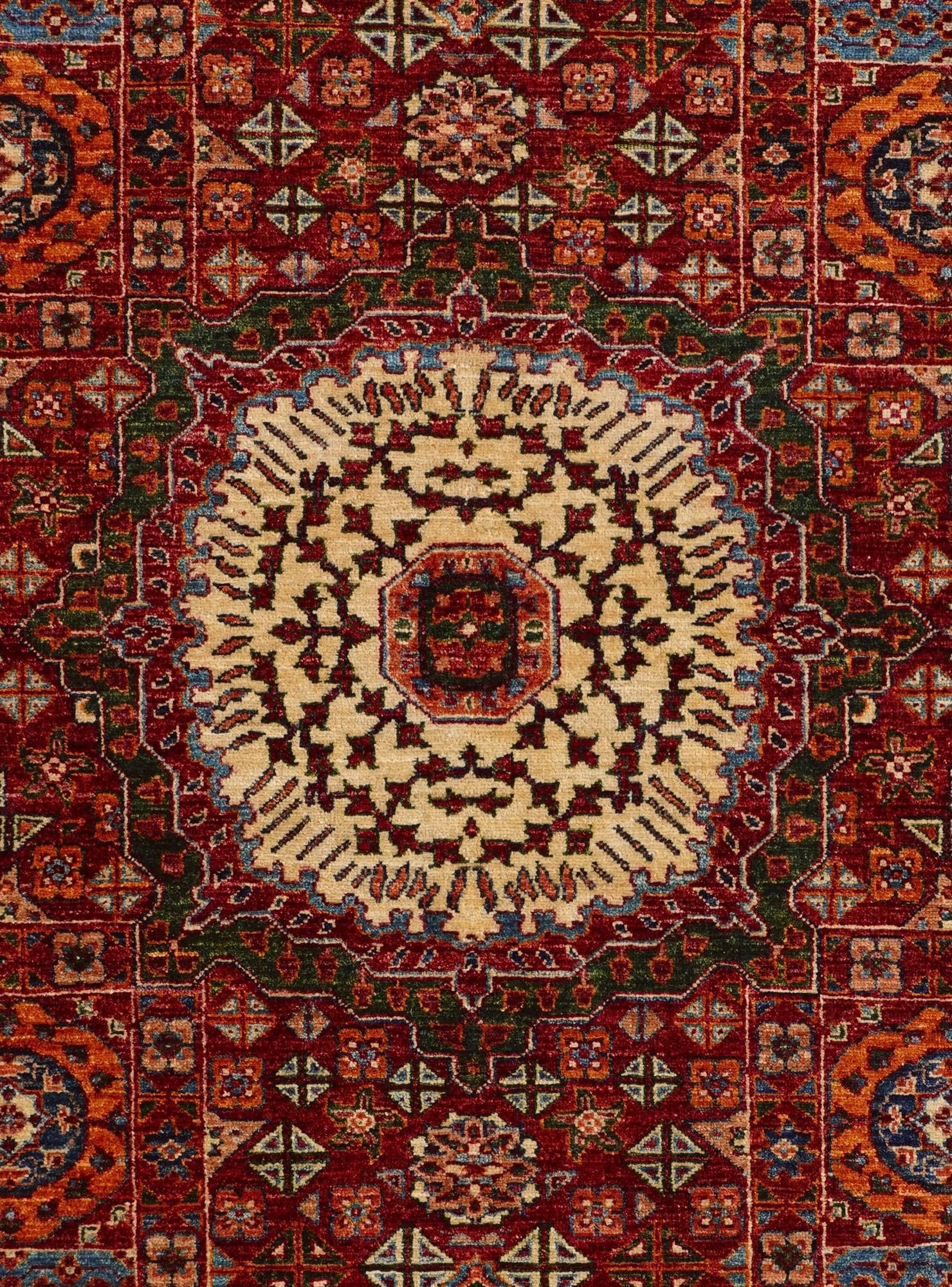 5' 10 x 8' 2 Hand Knotted Mamluk Ziegler Rug