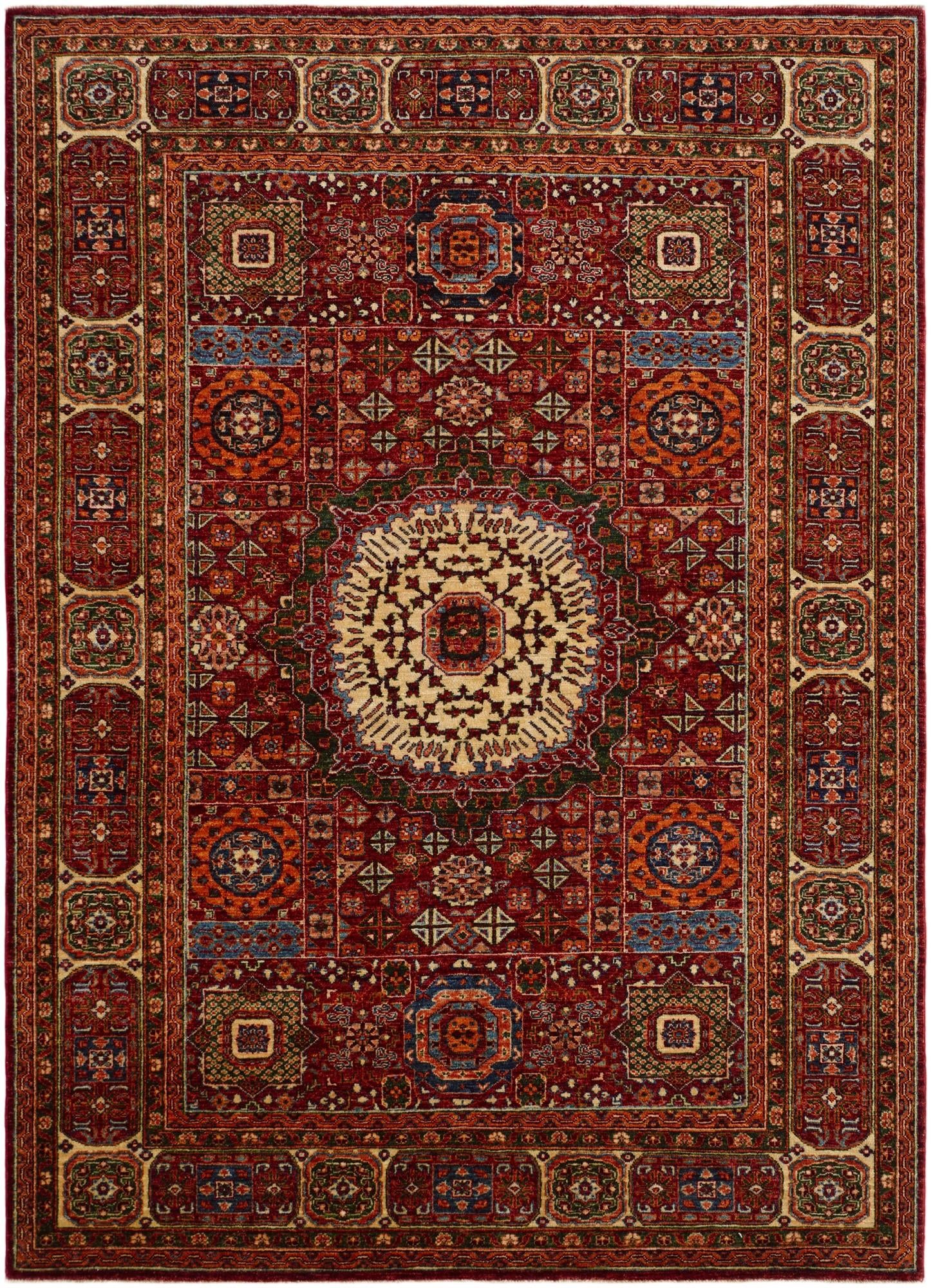 5' 10 x 8' 2 Hand Knotted Mamluk Ziegler Rug