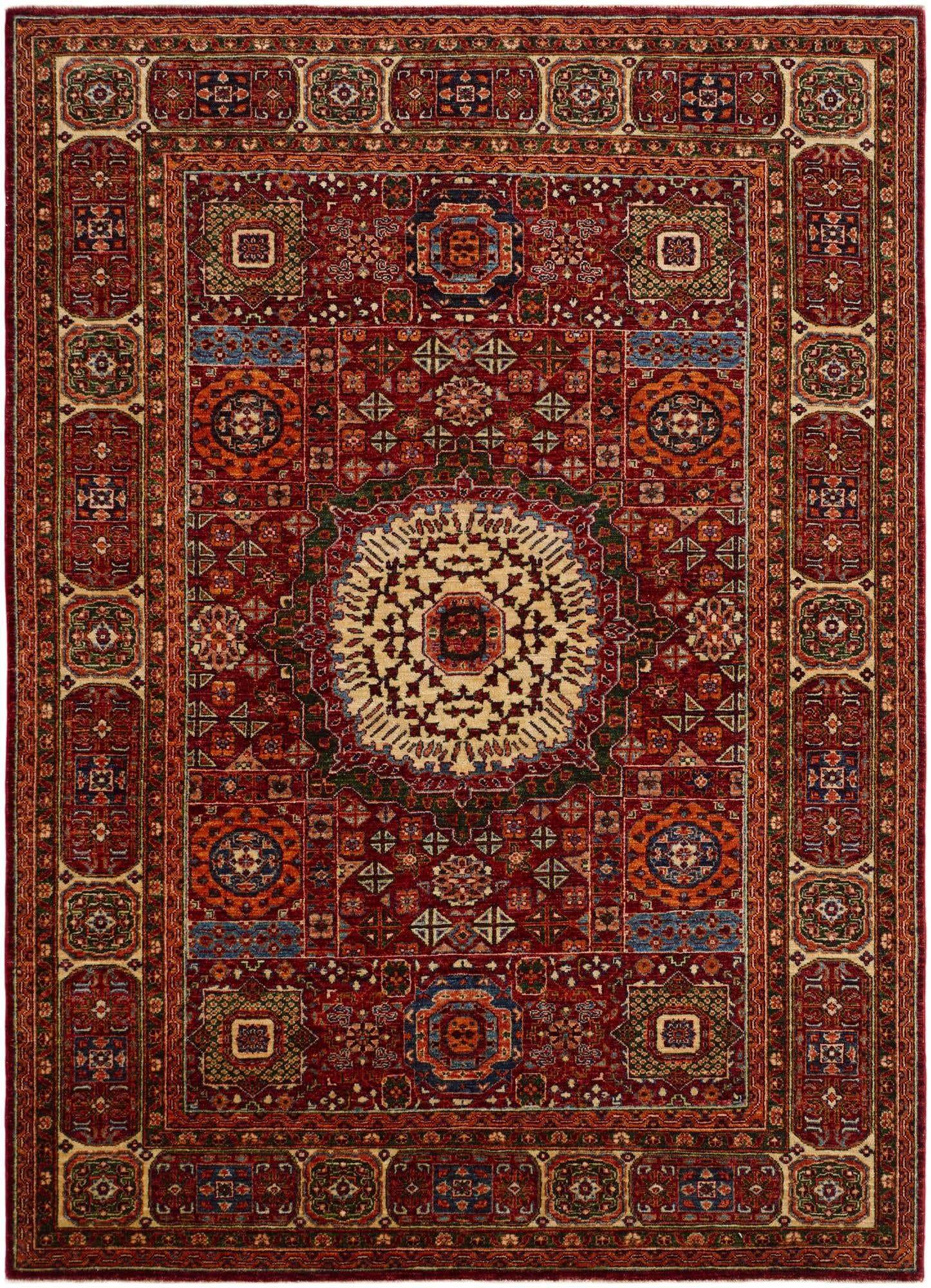 5' 10 x 8' 2 Hand Knotted Mamluk Ziegler Rug