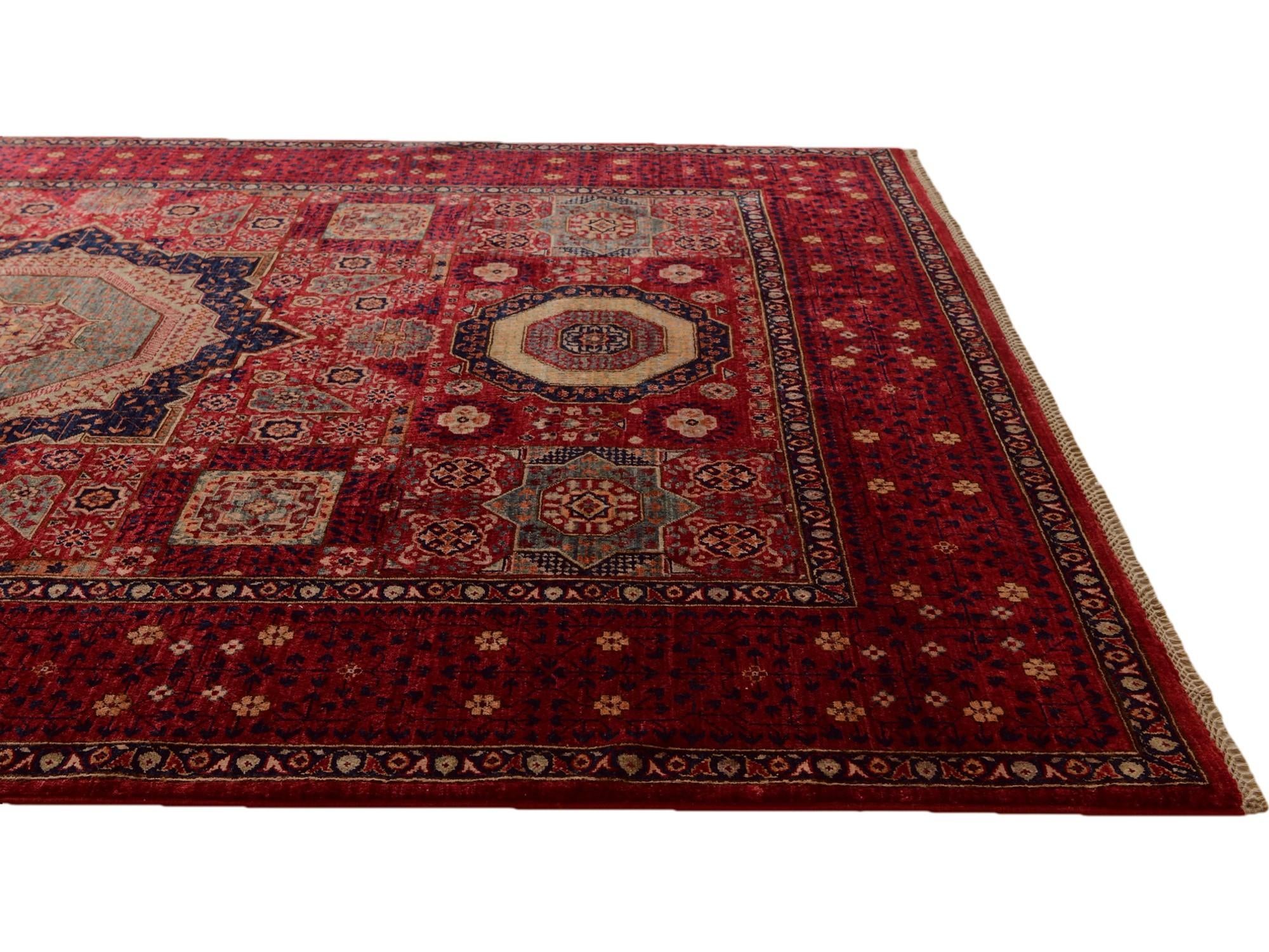 6' 2 x 8' 10 Hand Knotted Mamluk Ziegler Rug