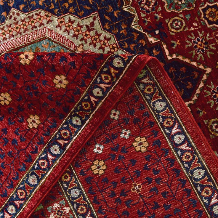 Detail image of 6' 2 x 8' 10 Hand Knotted Mamluk Ziegler Rug