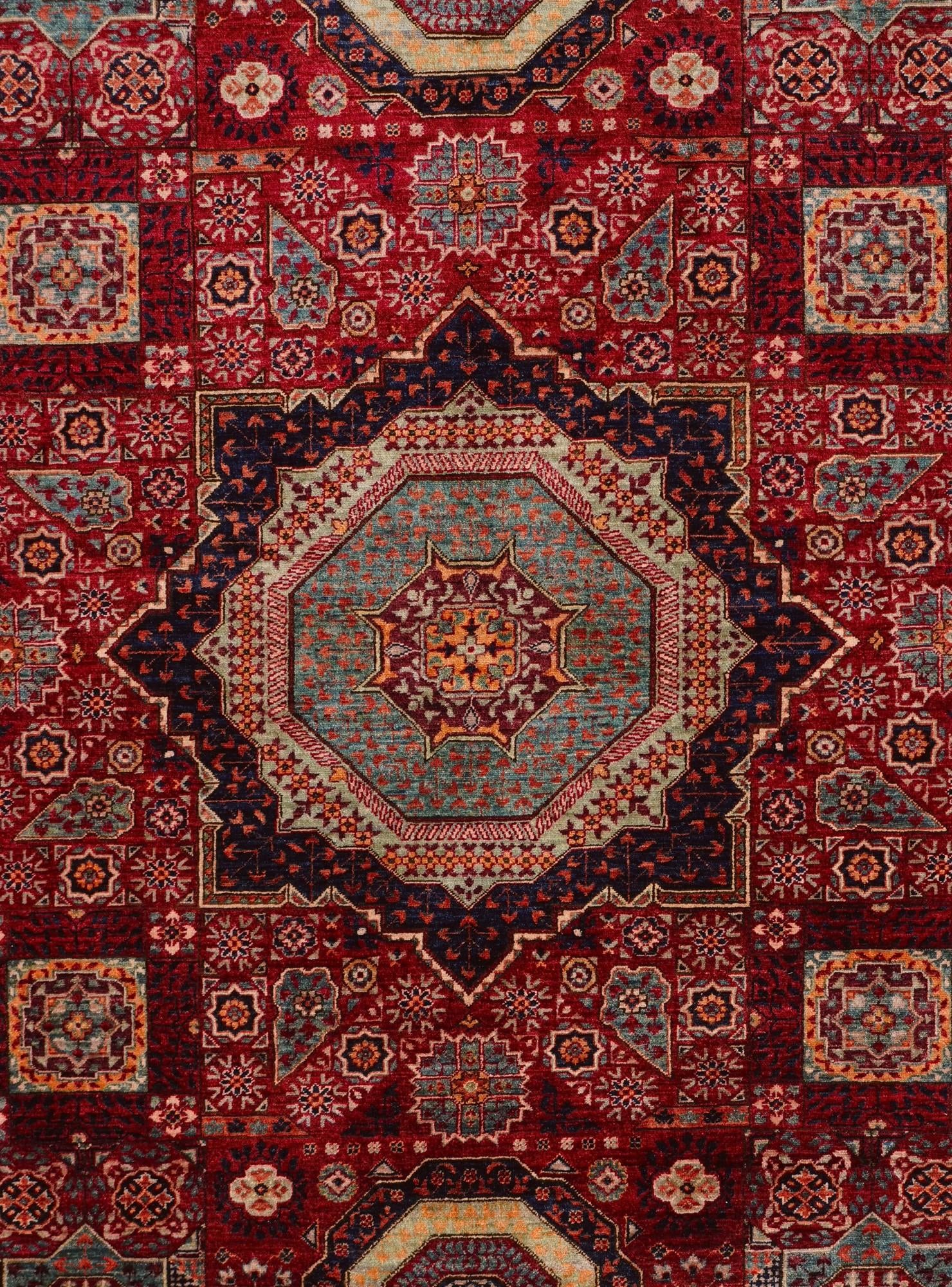 6' 2 x 8' 10 Hand Knotted Mamluk Ziegler Rug
