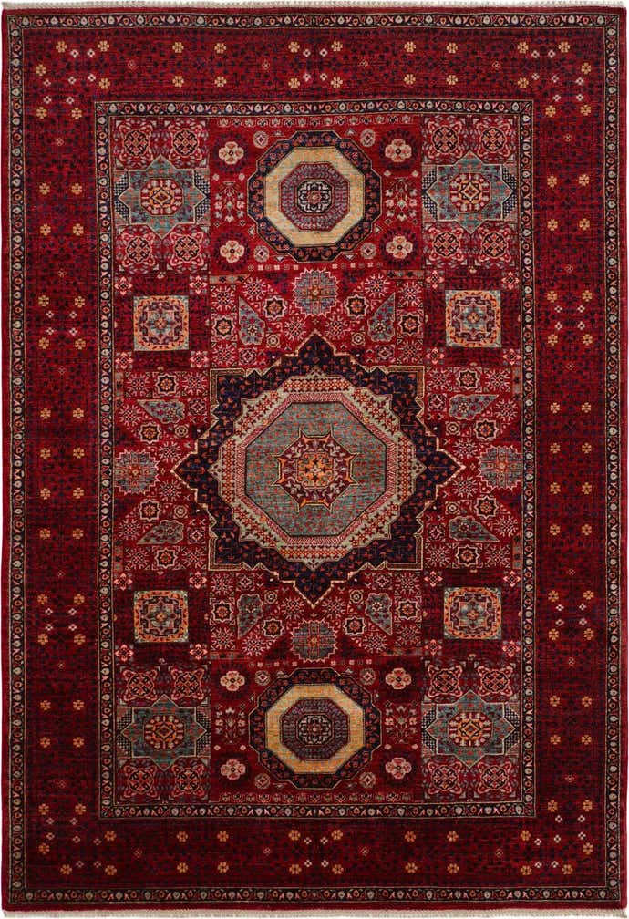 6' 2 x 8' 10 Hand Knotted Mamluk Ziegler Rug