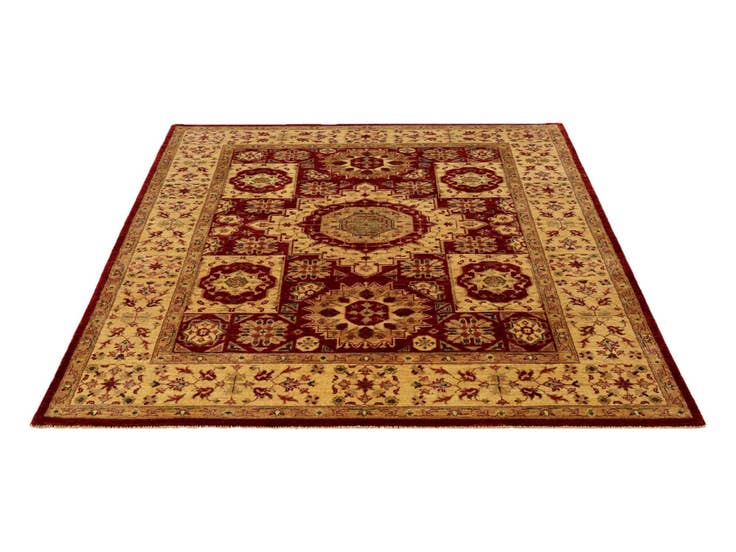 Detail image of 5' 1 x 6' 7 Hand Knotted Mamluk Ziegler Rug