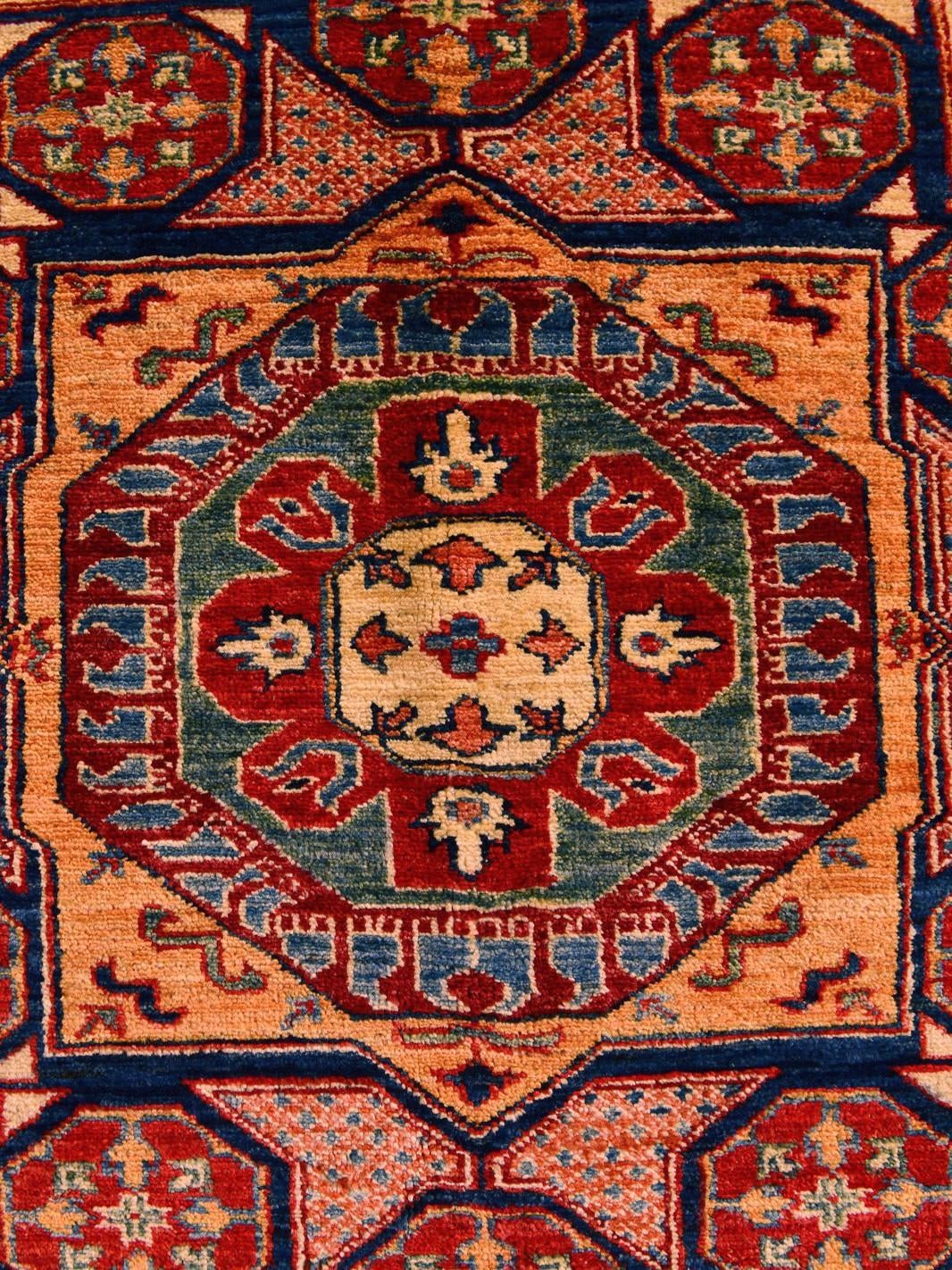 Detail image 11 of 11: 5' 1 x 7' 1 Hand Knotted Mamluk Ziegler Rug