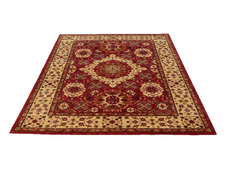 5' x 7' 7 Hand Knotted Mamluk Ziegler Rug