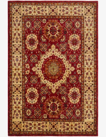 5' x 7' 7 Hand Knotted Mamluk Ziegler Rug