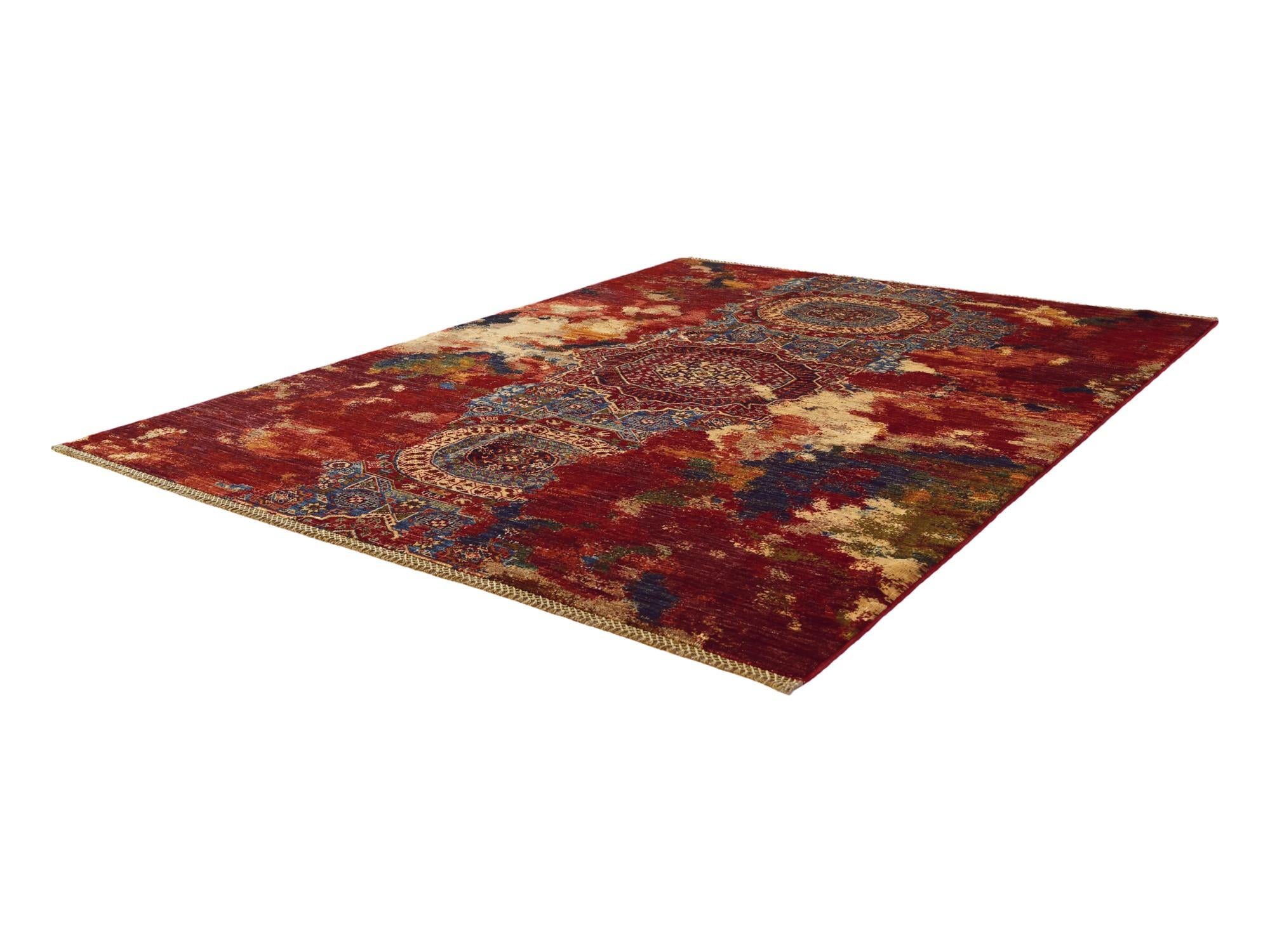 5' 2 x 6' 10 Hand Knotted Mamluk Ziegler Rug