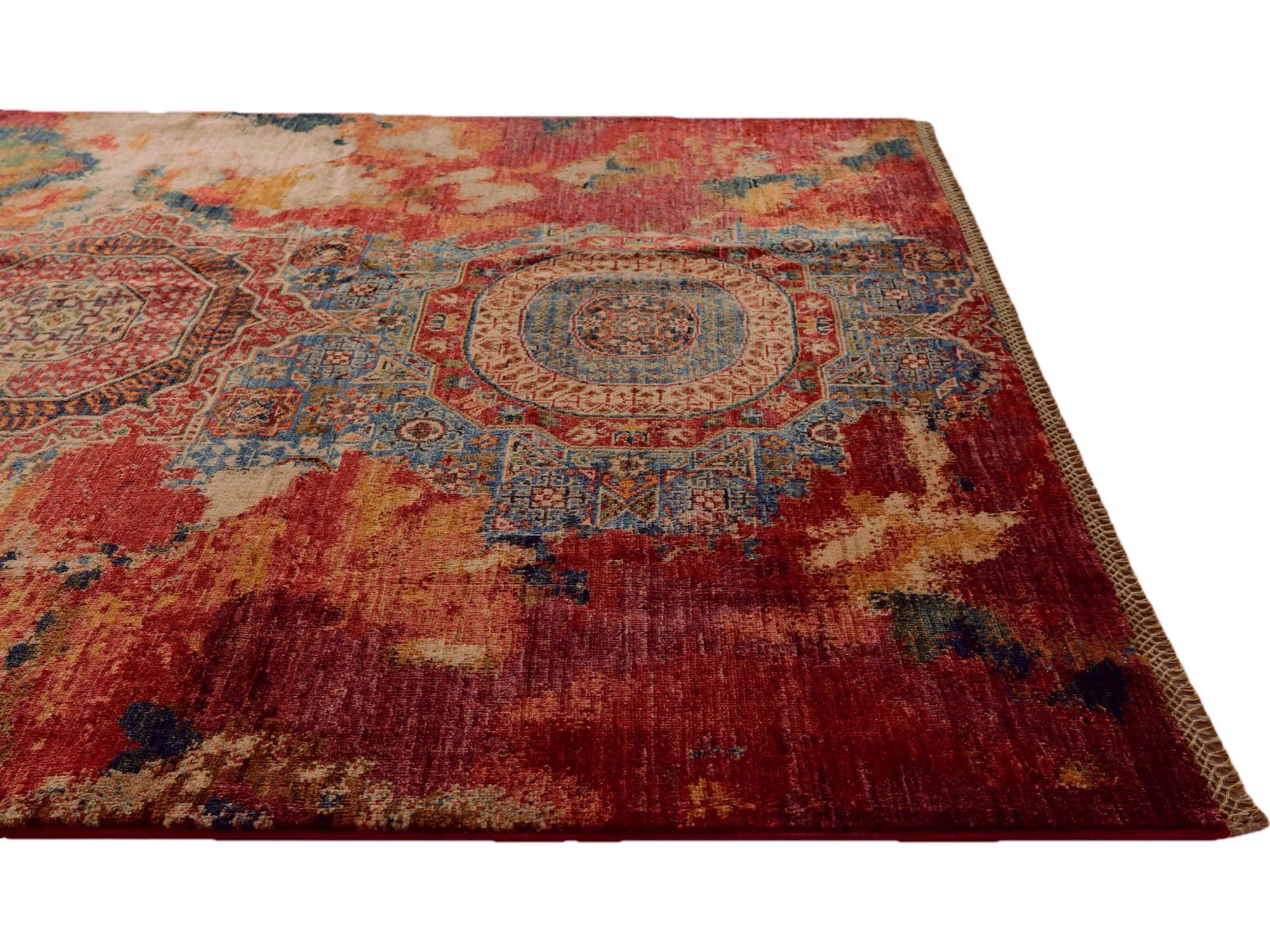5' 2 x 6' 10 Hand Knotted Mamluk Ziegler Rug