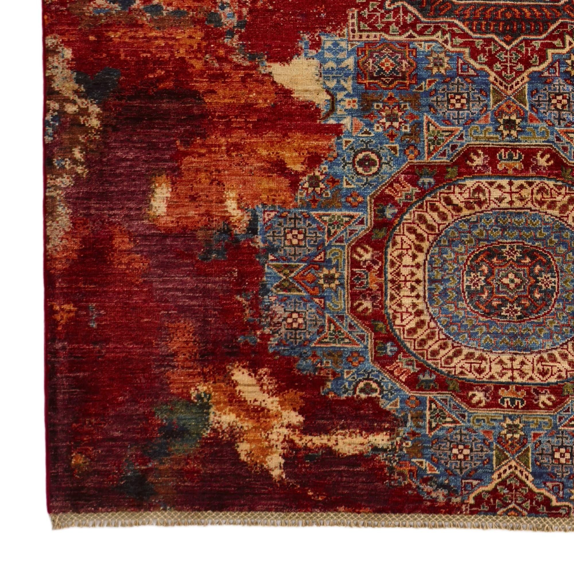 5' 2 x 6' 10 Hand Knotted Mamluk Ziegler Rug