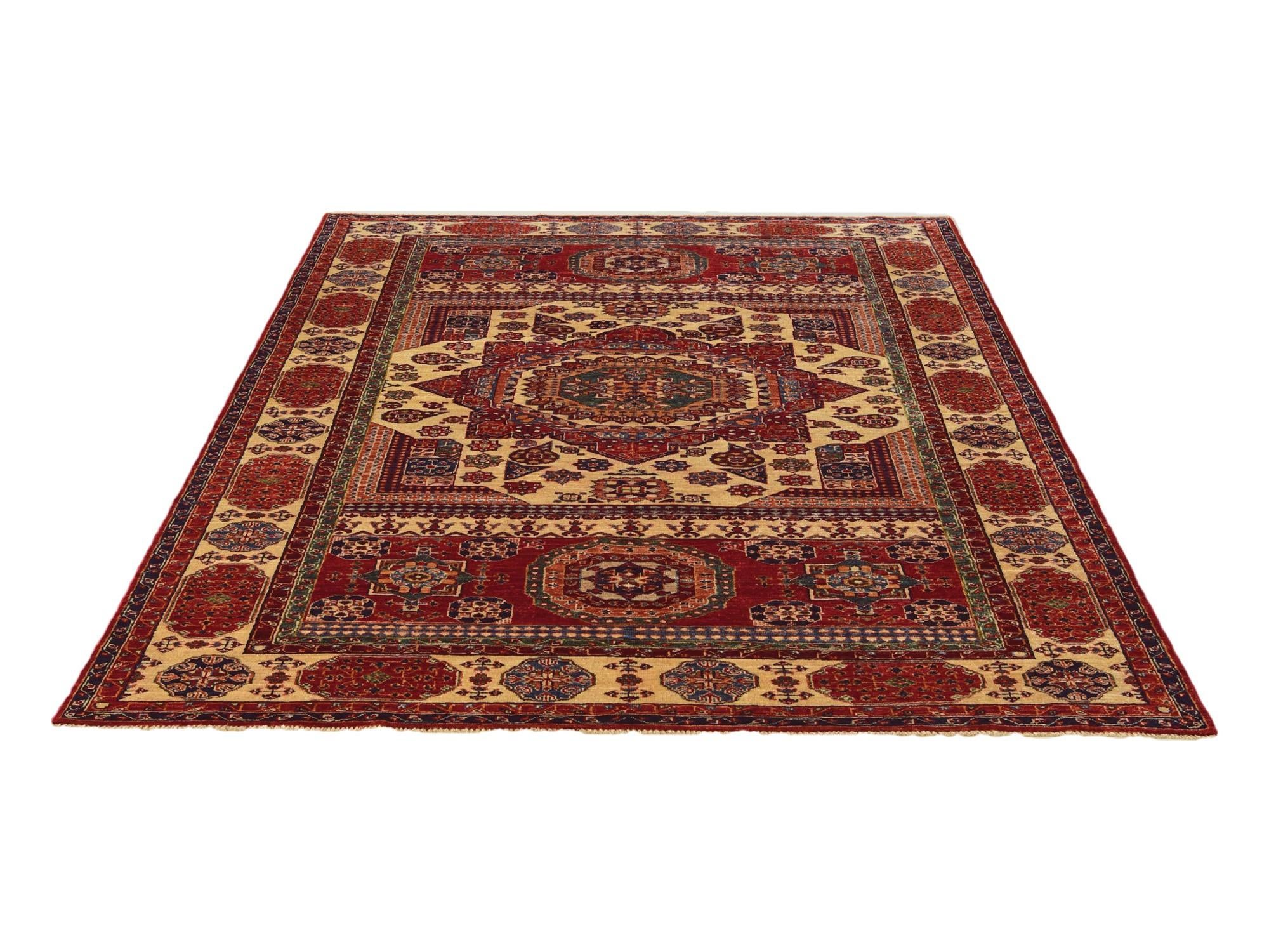 6' x 8' 11 Hand Knotted Mamluk Ziegler Rug
