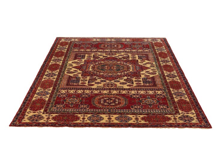 Detail image of 6' x 8' 11 Hand Knotted Mamluk Ziegler Rug
