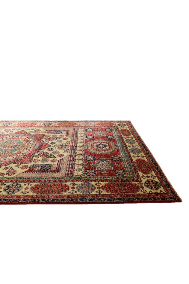 Detail image of 6' x 8' 11 Hand Knotted Mamluk Ziegler Rug