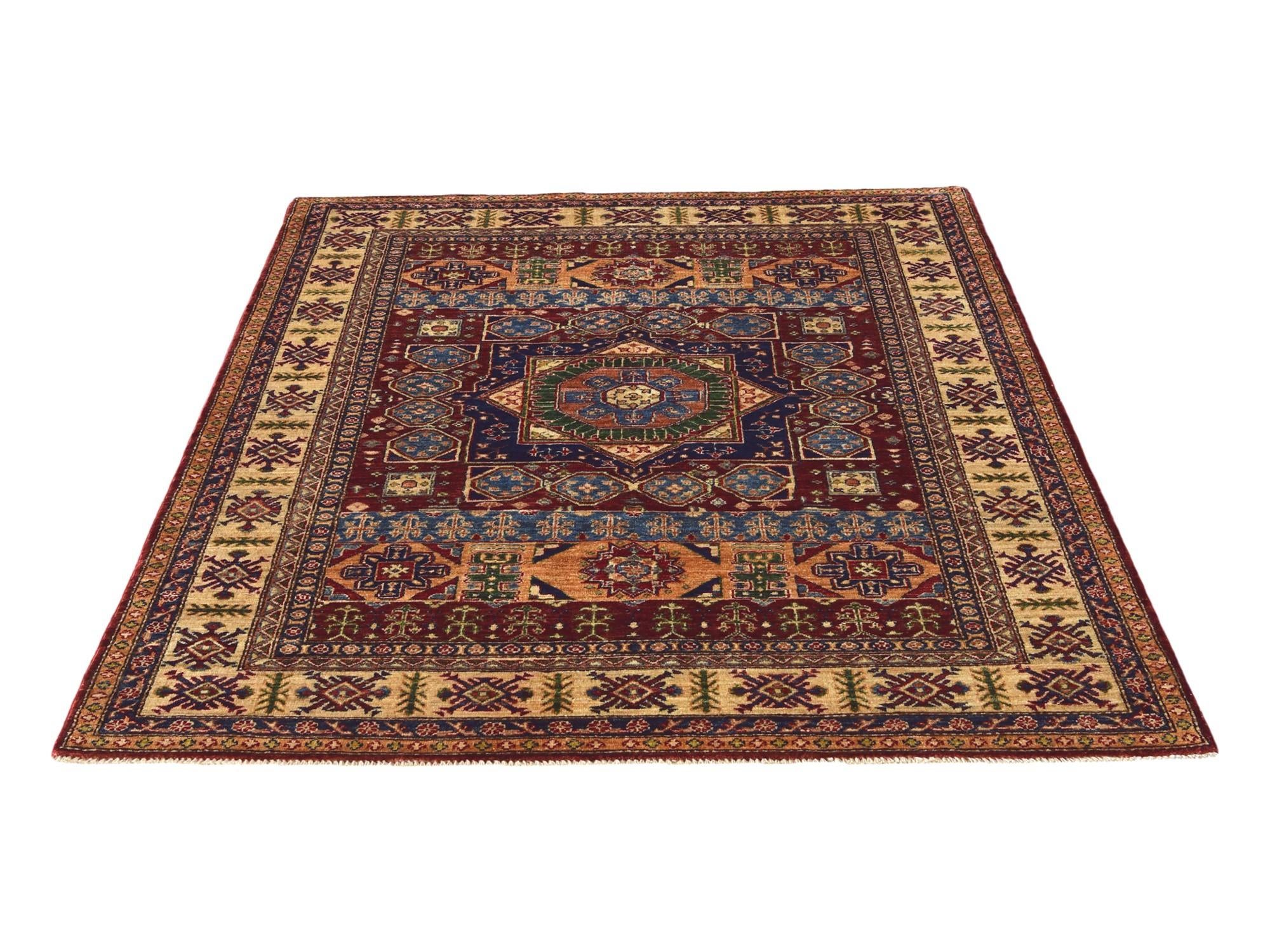 5' x 6' 6 Hand Knotted Mamluk Ziegler Rug