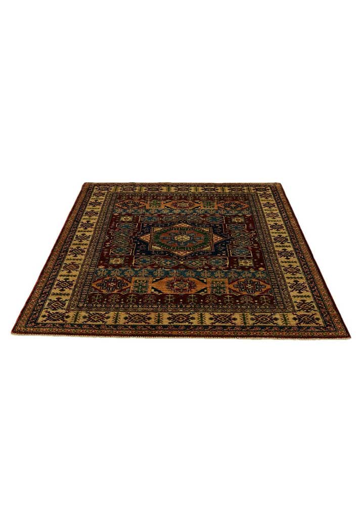 5' x 6' 6 Hand Knotted Mamluk Ziegler Rug
