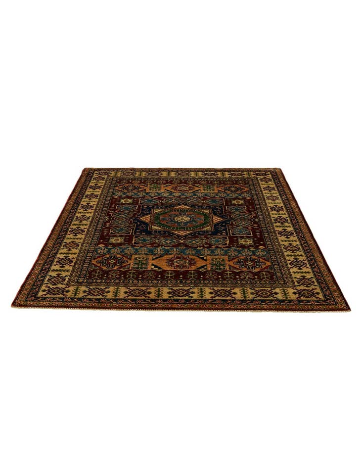 Detail image of 5' x 6' 6 Hand Knotted Mamluk Ziegler Rug