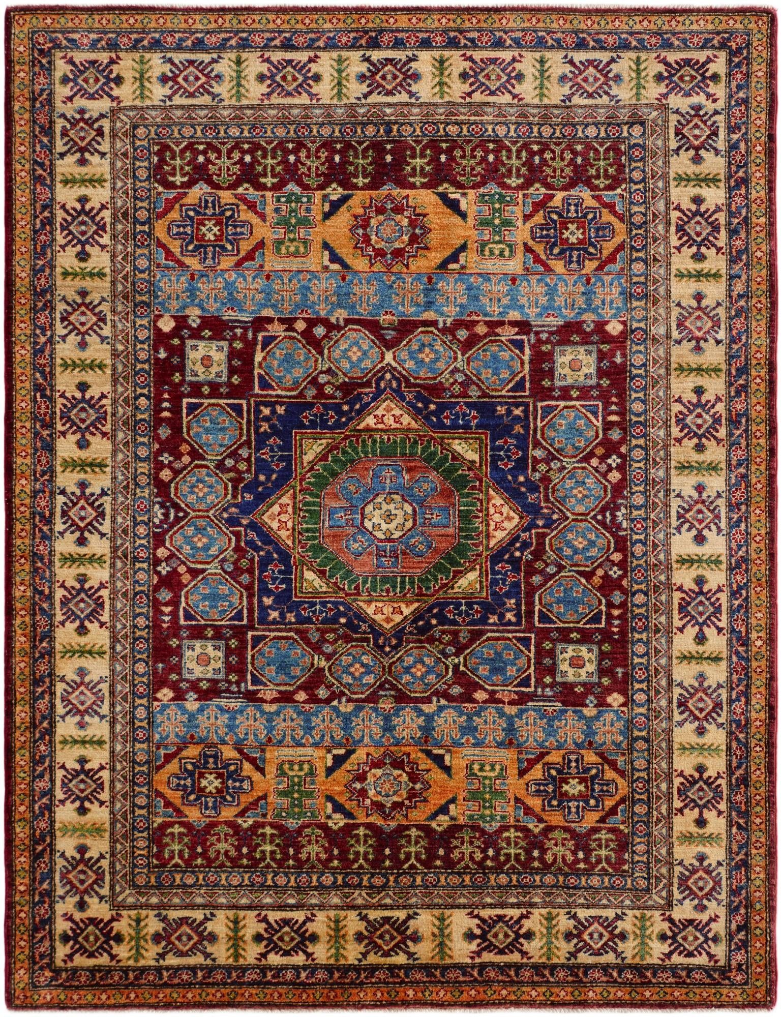 5' x 6' 6 Hand Knotted Mamluk Ziegler Rug