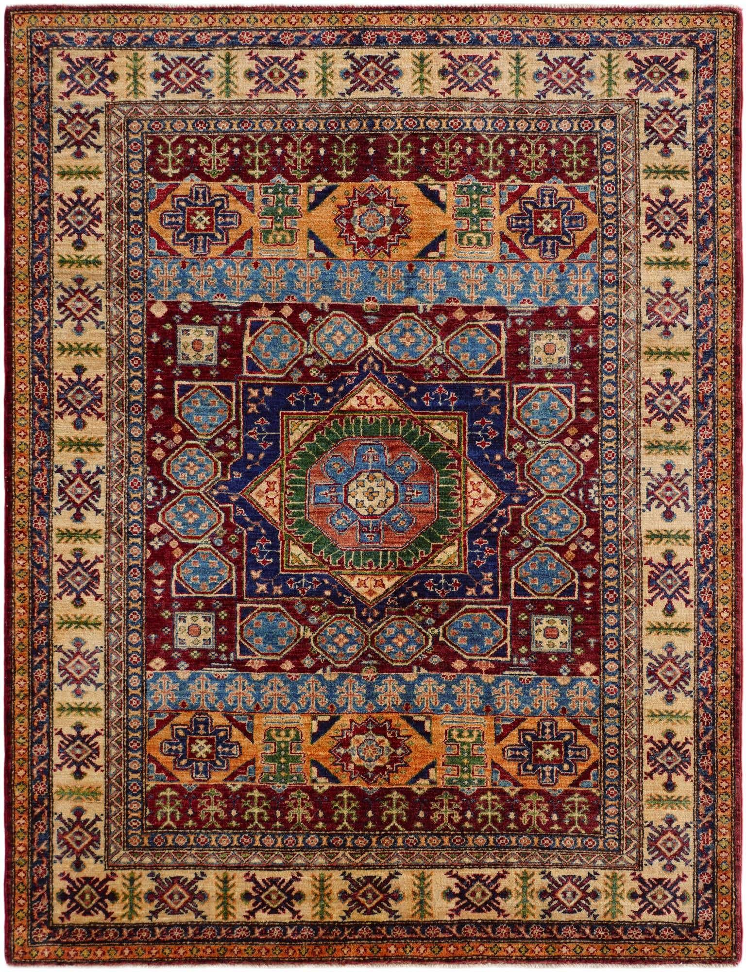 5' x 6' 6 Hand Knotted Mamluk Ziegler Rug