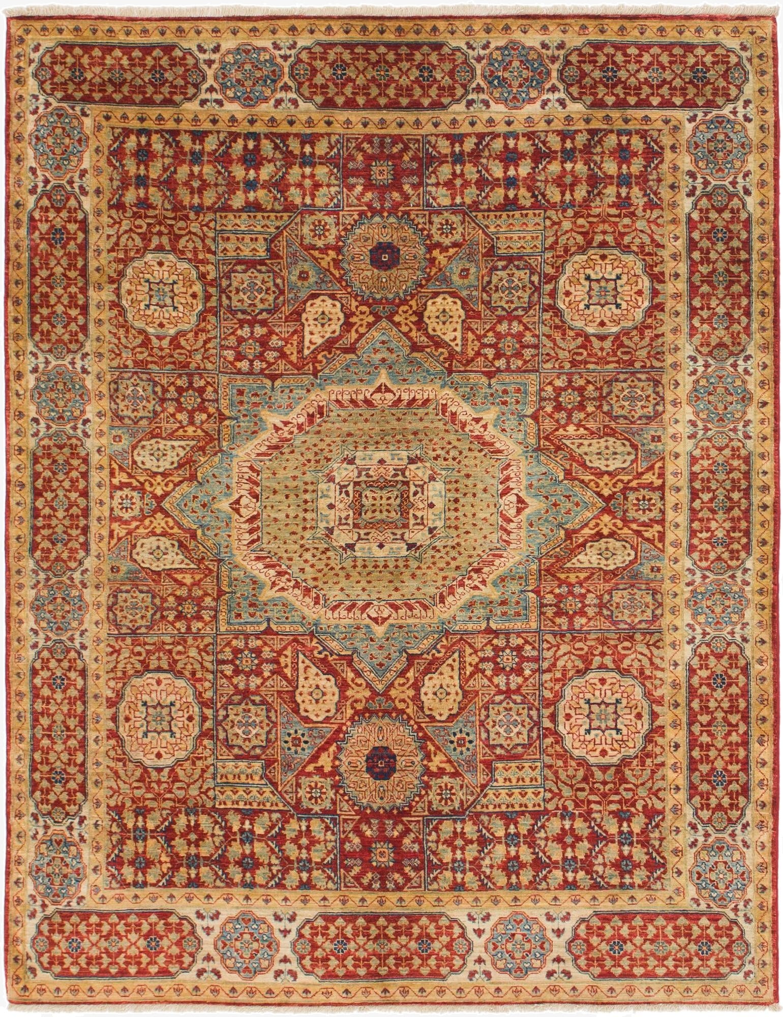 5' x 6' 5  Hand Knotted Mamluk Ziegler Oriental Rug