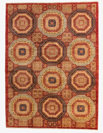 8' 5 x 11' 2 Hand Knotted Mamluk Ziegler Rug
