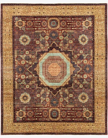 7' 1 x 9' 9 Hand Knotted Mamluk Ziegler Rug