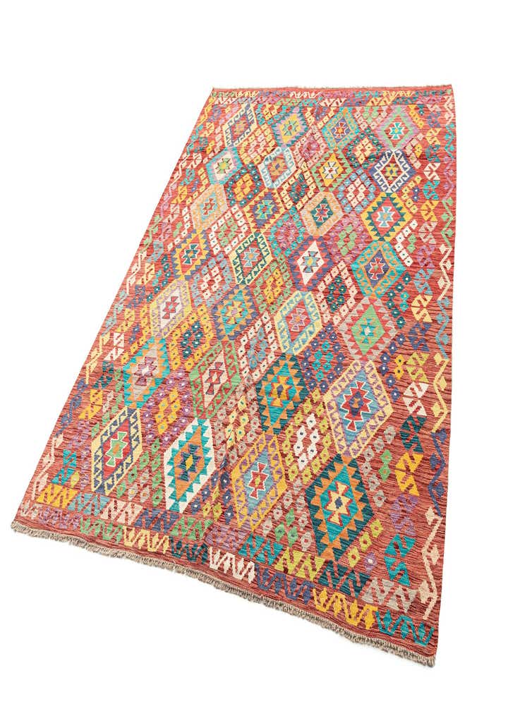 7' 1 x 9' 7 Hand Knotted Marok Kilim Rug