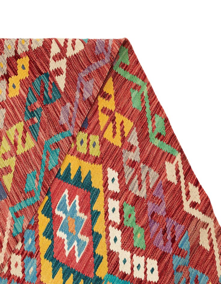 Detail image of 7' 1 x 9' 7  Hand Knotted Marok Kilim Rug