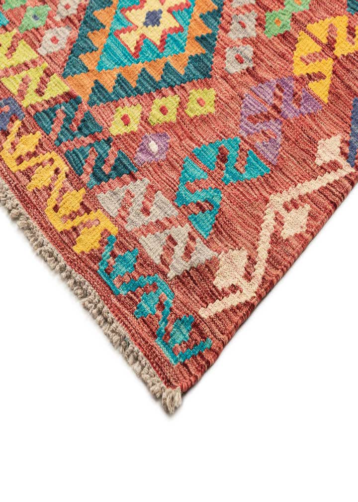 7' 1 x 9' 7 Hand Knotted Marok Kilim Rug