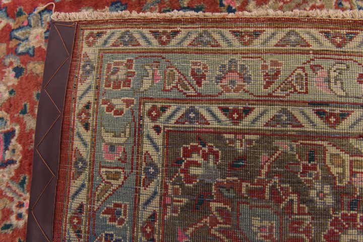 9' 8 x 13' Hand Knotted Mashad Persian Wool Rug