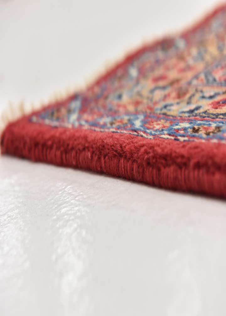 9' 7 x 12' 10 Hand Knotted Mashad Persian Wool Rug