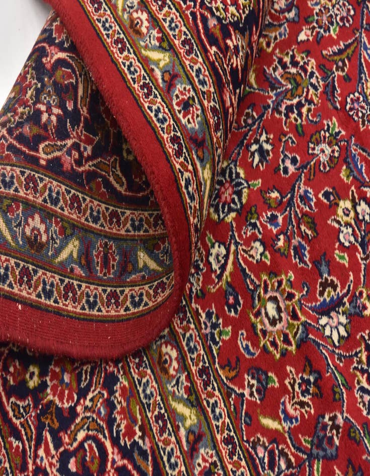 Detail image of 9' 10 x 12' 10  Hand Knotted Mashad Persian Wool Rug