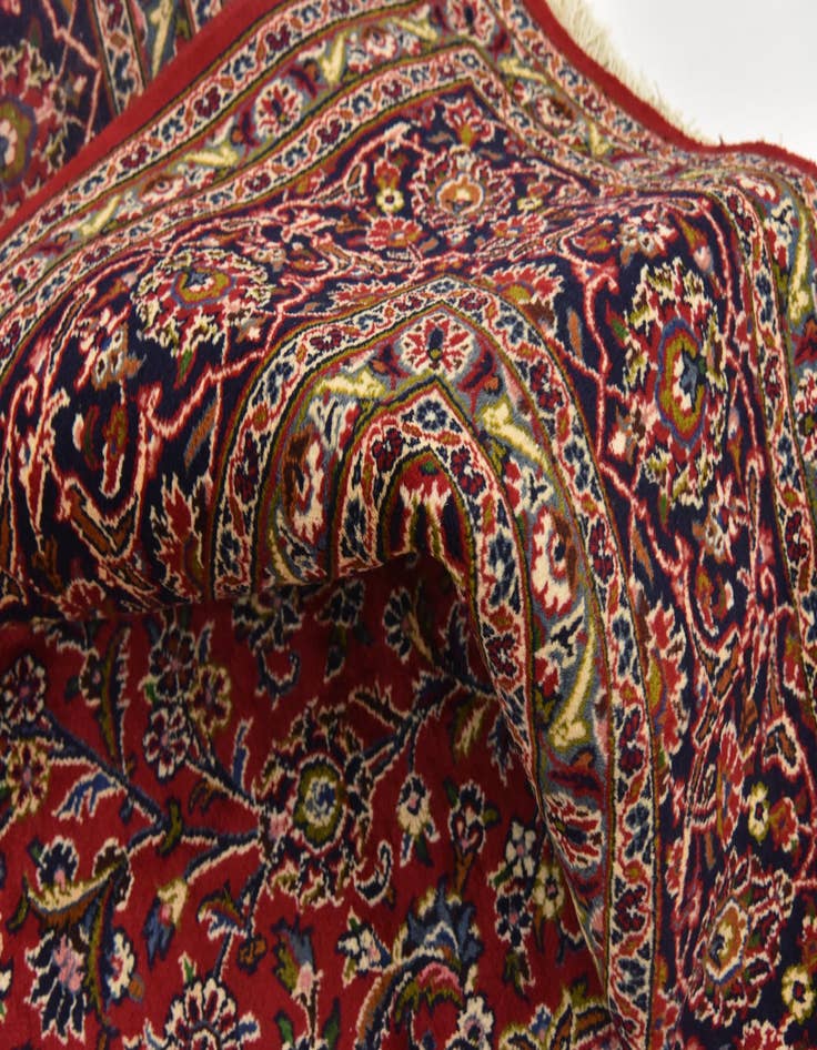 Detail image of 9' 10 x 12' 10  Hand Knotted Mashad Persian Wool Rug