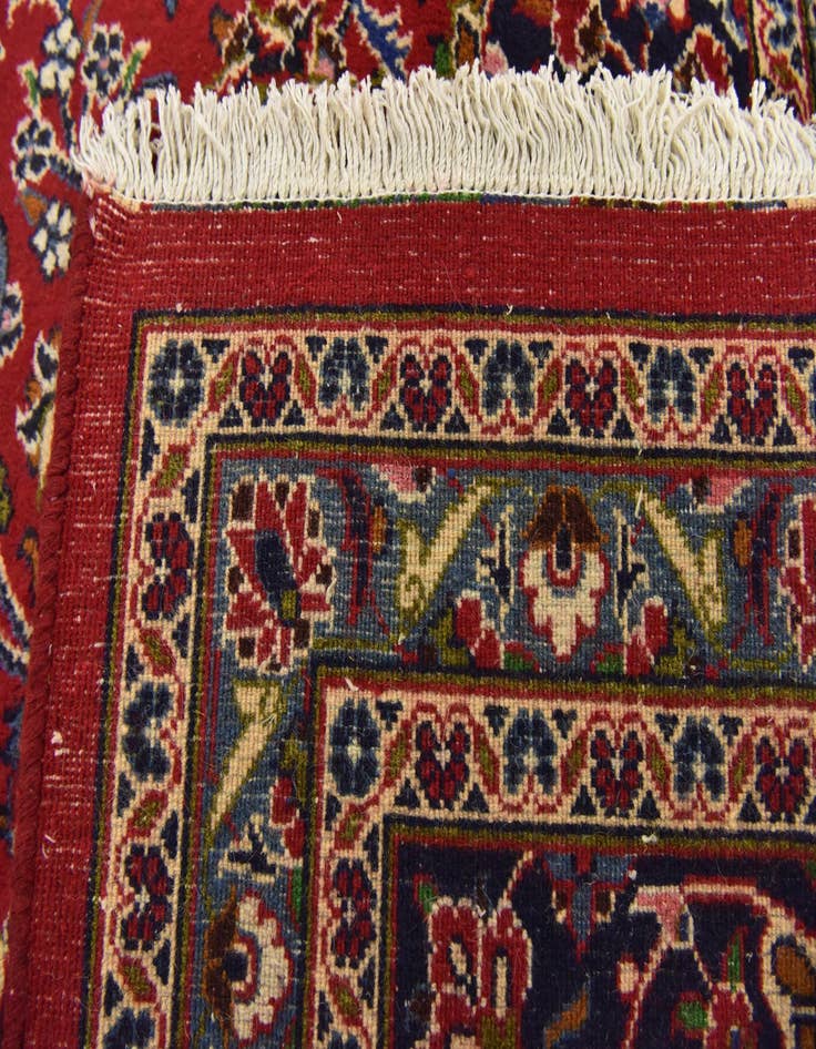 Detail image of 9' 10 x 12' 10  Hand Knotted Mashad Persian Wool Rug