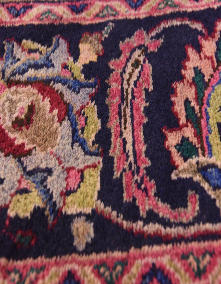 Detail image of 9' 8 x 12' 8  Hand Knotted Mashad Persian Wool Rug