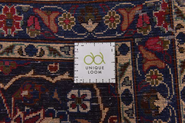 9' 10 x 13' 8 Hand Knotted Mashad Persian Wool Rug