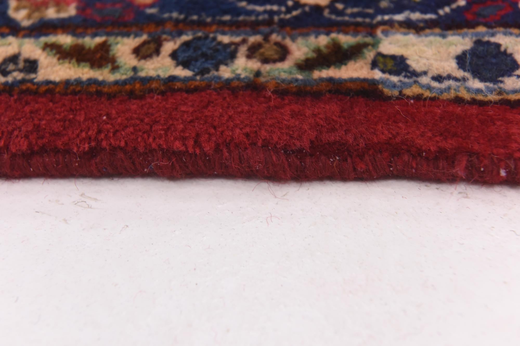 9' 10 x 13' 8 Hand Knotted Mashad Persian Wool Rug