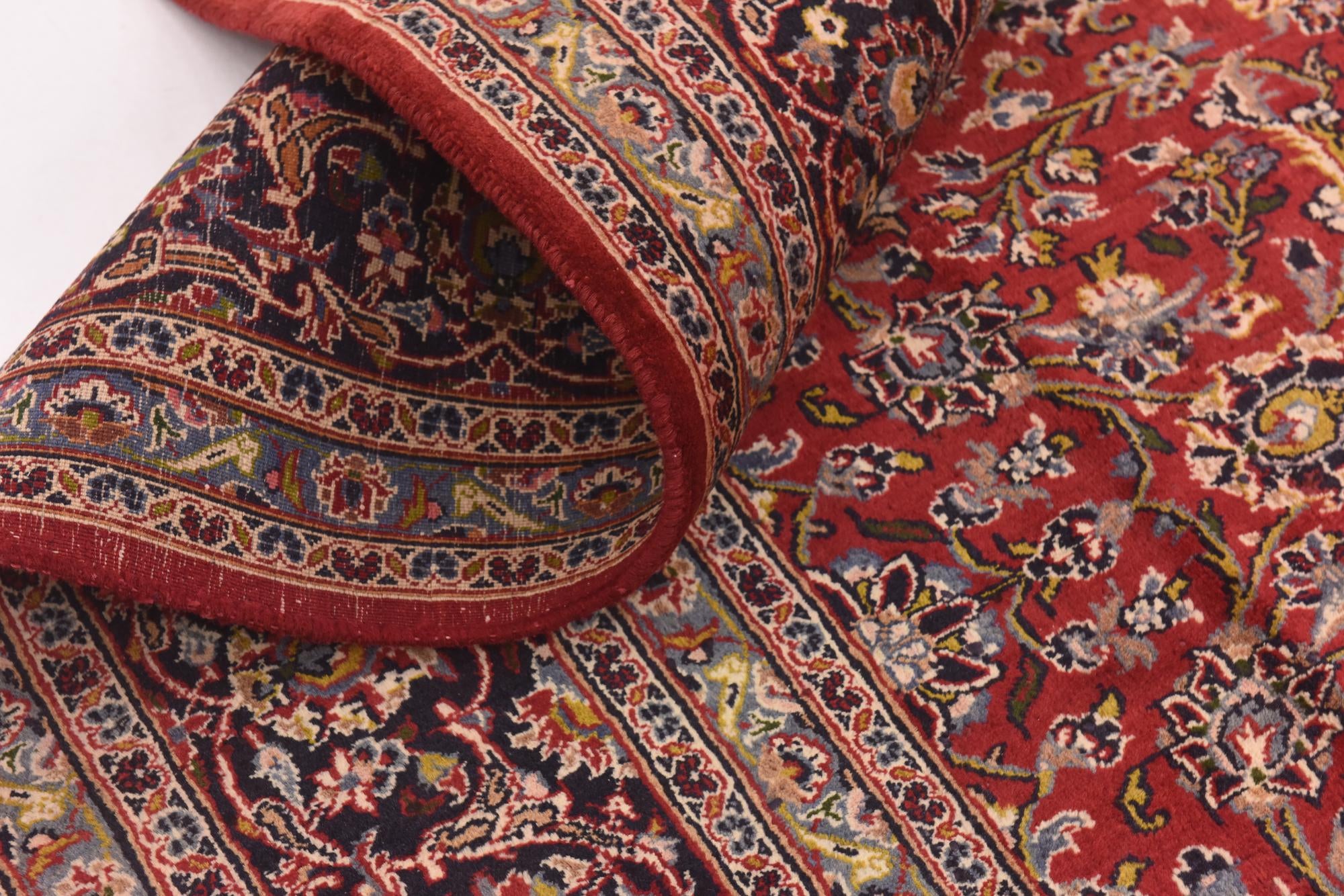 9' 8 x 12' 8 Hand Knotted Mashad Persian Wool Rug