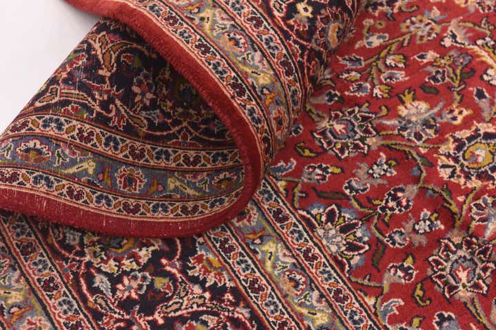 9' 8 x 12' 8 Hand Knotted Mashad Persian Wool Rug