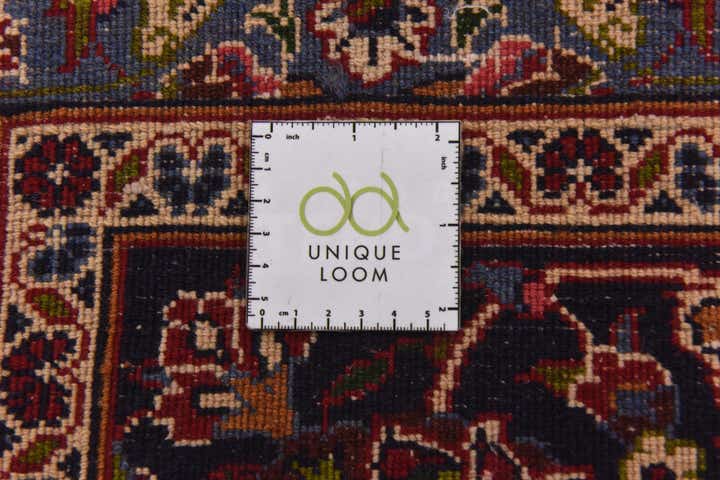 9' 8 x 12' 8 Hand Knotted Mashad Persian Wool Rug