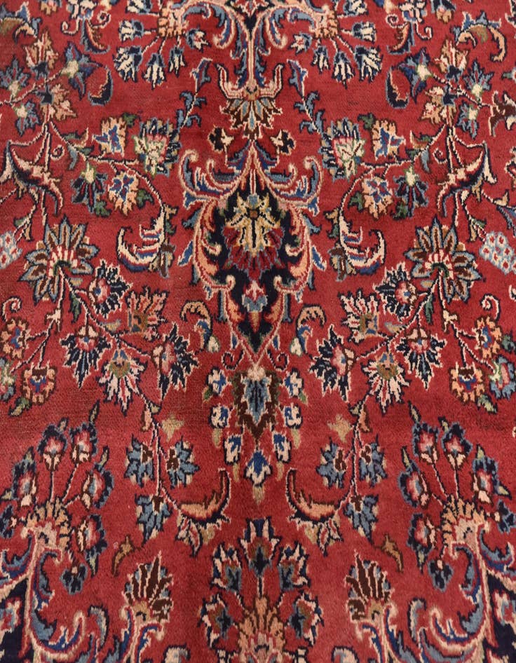 Detail image of 9' 9 x 12' 10  Hand Knotted Mashad Persian Wool Rug