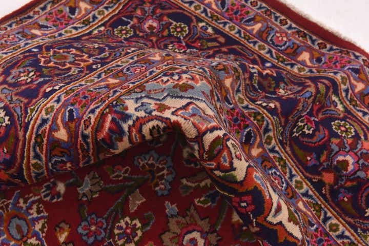 9' 8 x 12' 8 Hand Knotted Mashad Persian Wool Rug