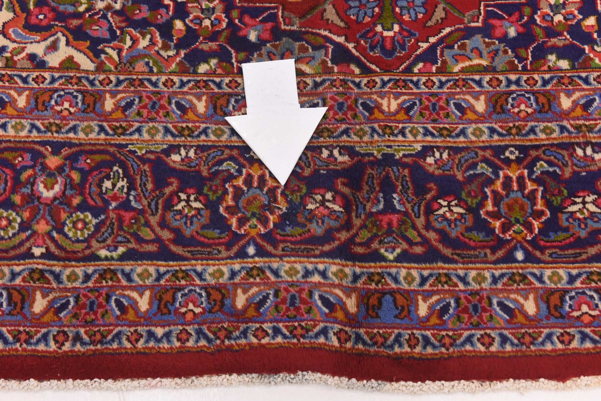 9' 8 x 12' 8 Hand Knotted Mashad Persian Wool Rug