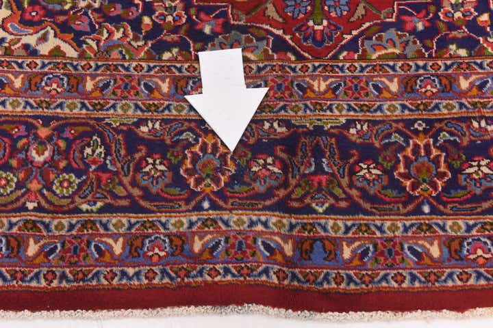 9' 8 x 12' 8 Hand Knotted Mashad Persian Wool Rug