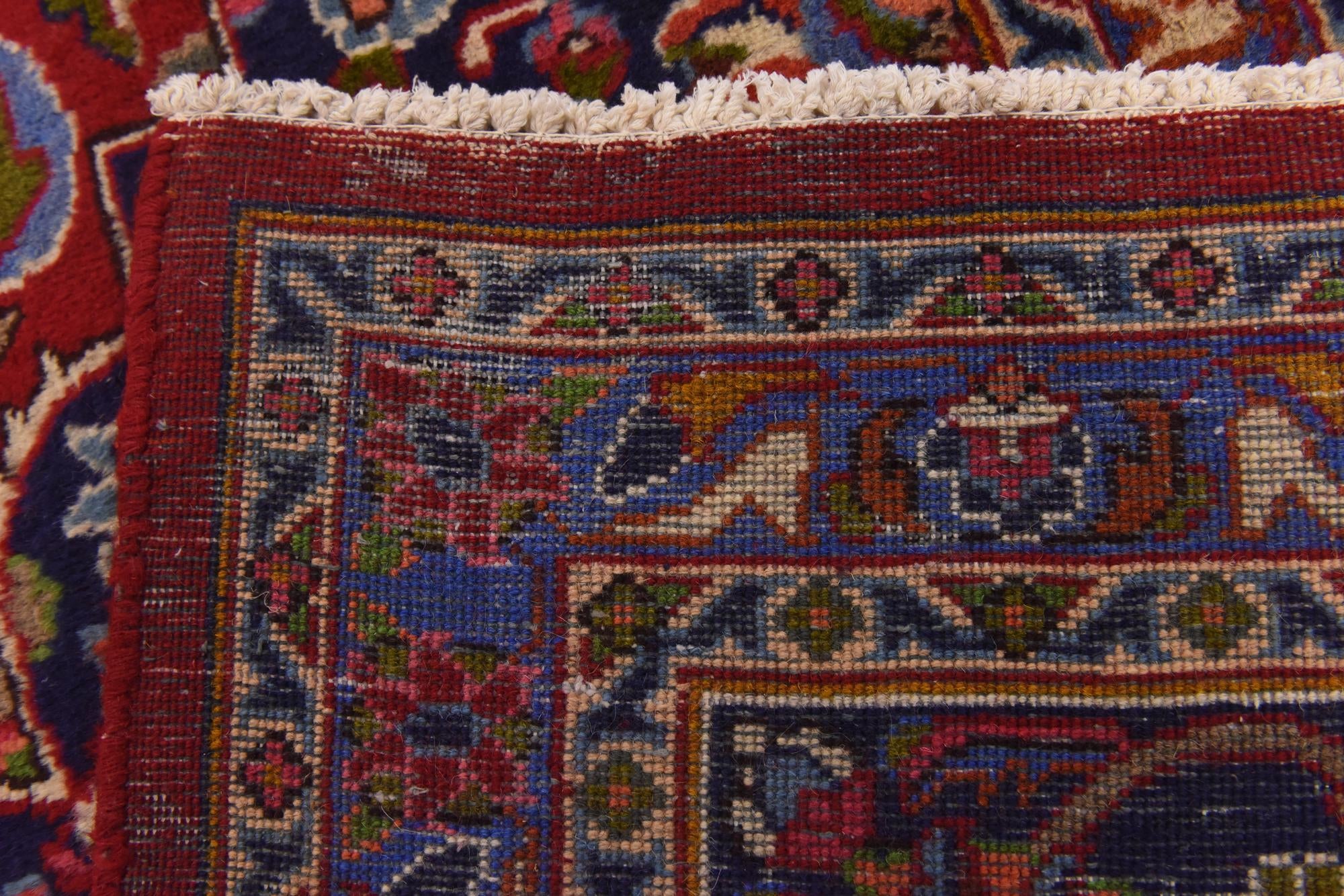 9' 8 x 12' 8 Hand Knotted Mashad Persian Wool Rug