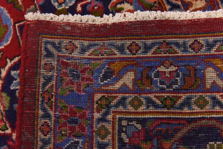 9' 8 x 12' 8 Hand Knotted Mashad Persian Wool Rug