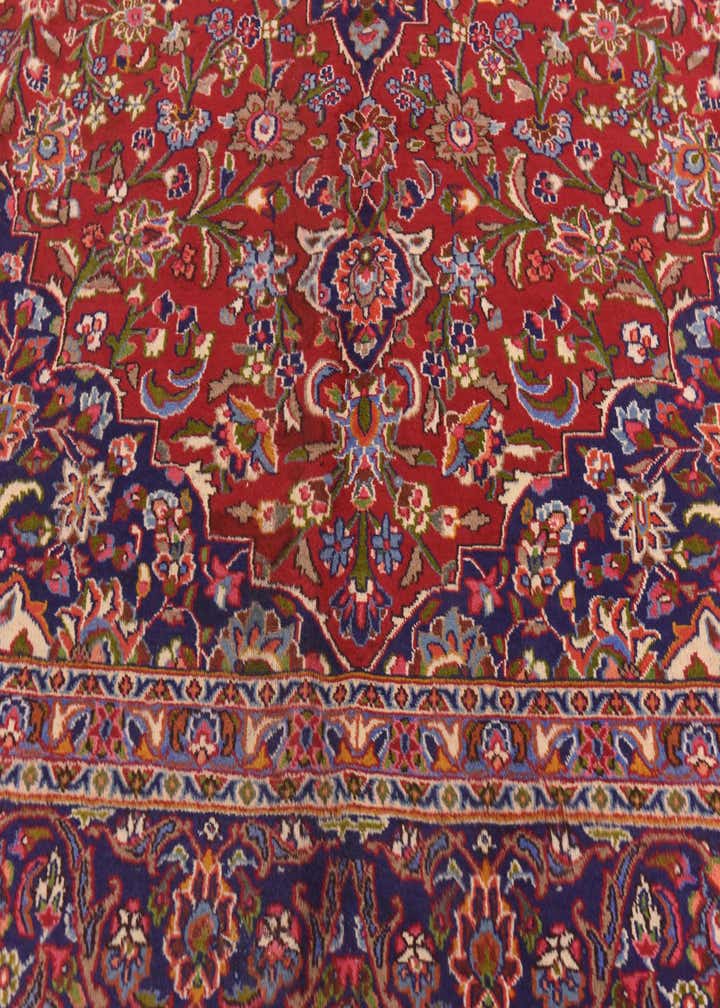 9' 8 x 12' 8 Hand Knotted Mashad Persian Wool Rug