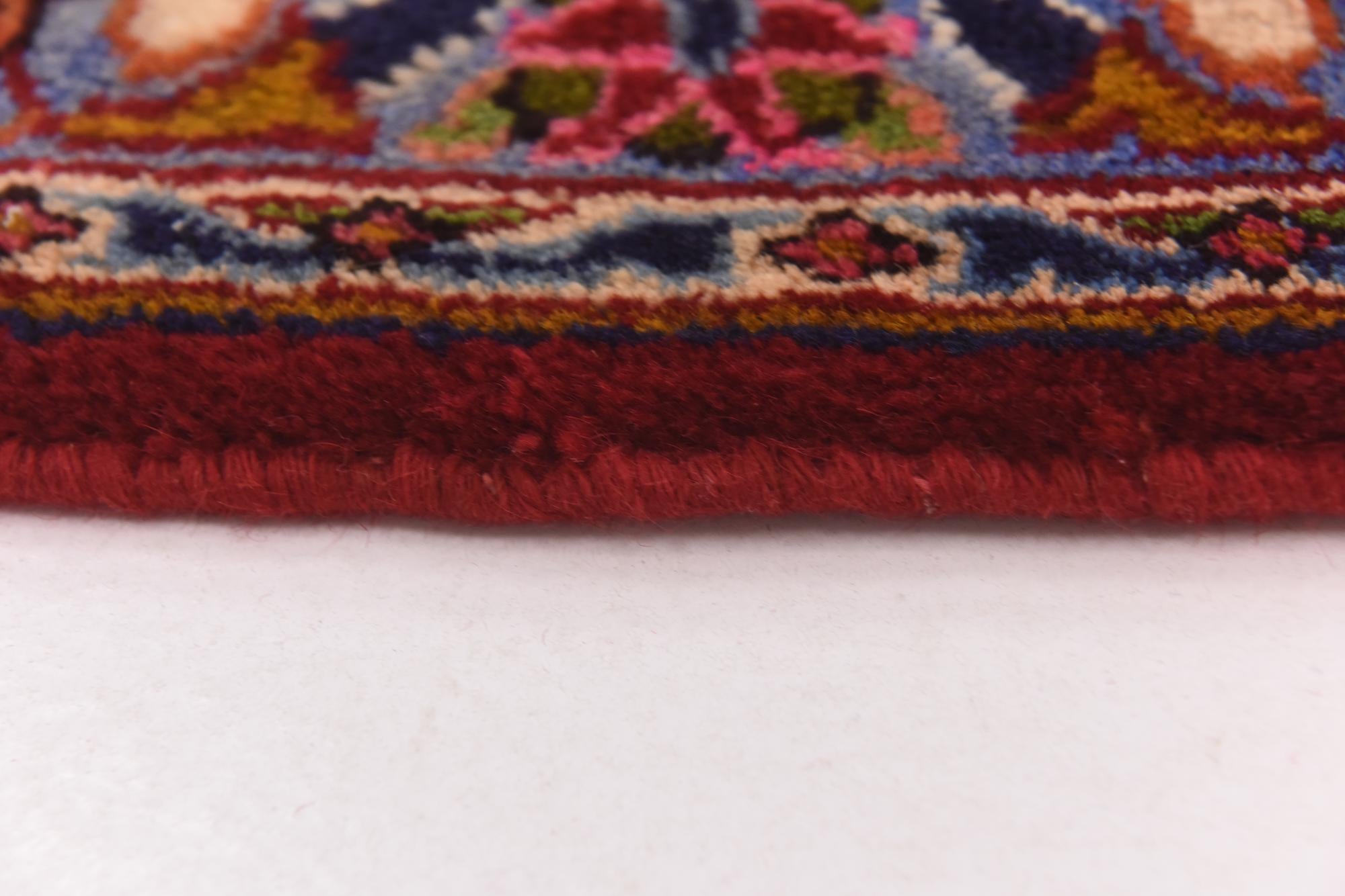 9' 8 x 12' 8 Hand Knotted Mashad Persian Wool Rug