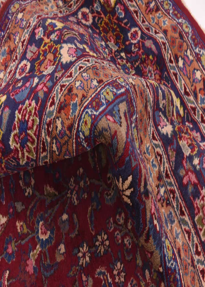 10' x 12' 6 Hand Knotted Mashad Persian Wool Rug