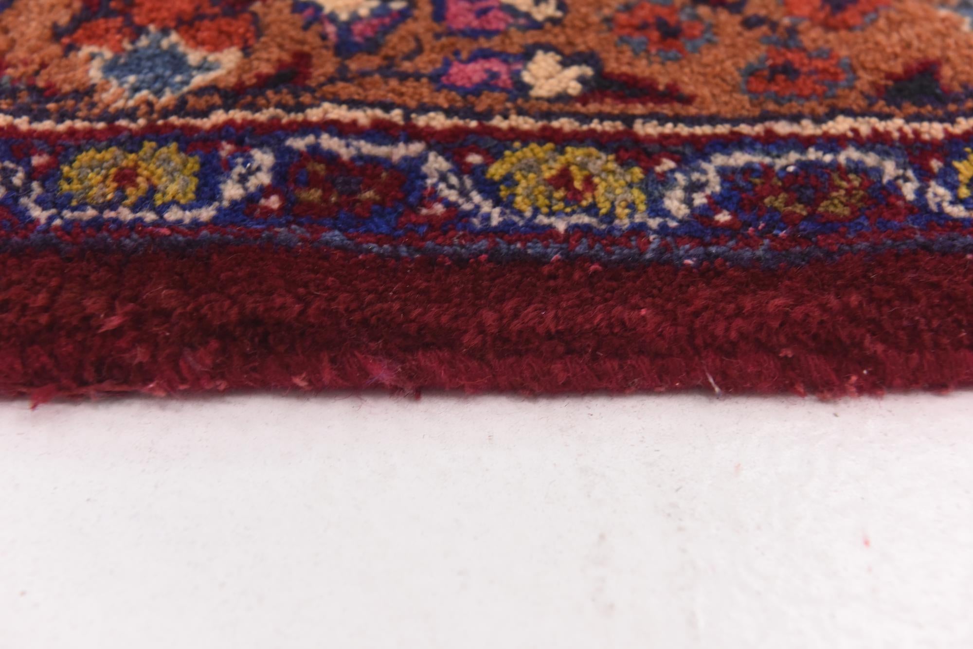 10' x 12' 6 Hand Knotted Mashad Persian Wool Rug
