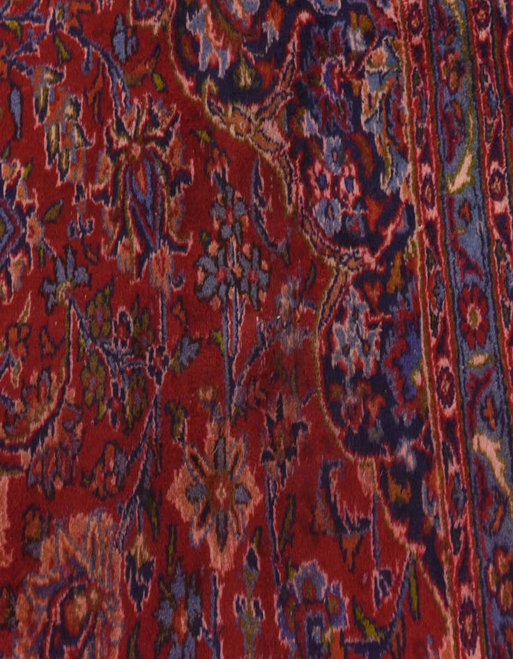 Detail image of 10' x 12' 10  Hand Knotted Mashad Persian Wool Rug